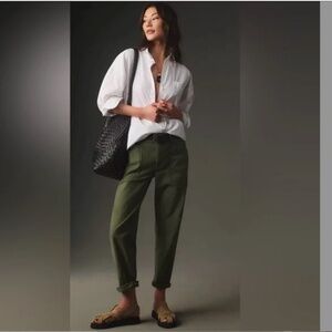 Anthropologie Pilcro "The Wanderer' pants, Green, Sz 30, EUC